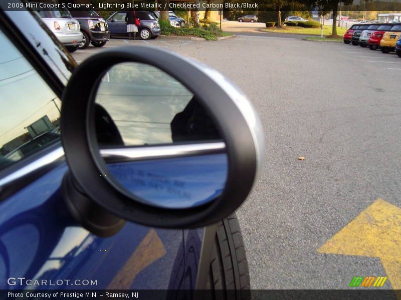 Lightning Blue Metallic / Checkered Carbon Black/Black 2009 Mini Cooper S Clubman