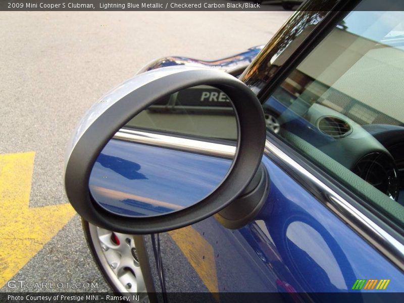 Lightning Blue Metallic / Checkered Carbon Black/Black 2009 Mini Cooper S Clubman