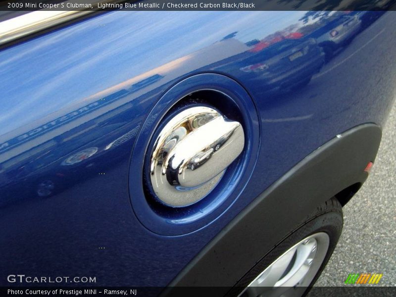 Lightning Blue Metallic / Checkered Carbon Black/Black 2009 Mini Cooper S Clubman