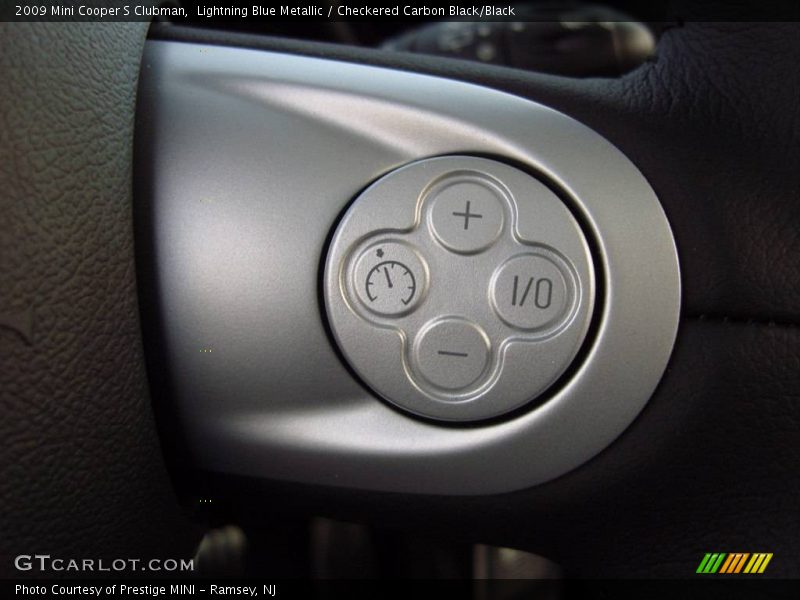 Lightning Blue Metallic / Checkered Carbon Black/Black 2009 Mini Cooper S Clubman