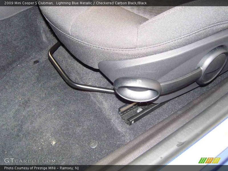 Lightning Blue Metallic / Checkered Carbon Black/Black 2009 Mini Cooper S Clubman