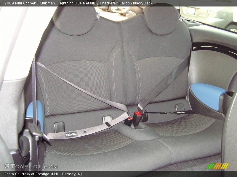 Lightning Blue Metallic / Checkered Carbon Black/Black 2009 Mini Cooper S Clubman