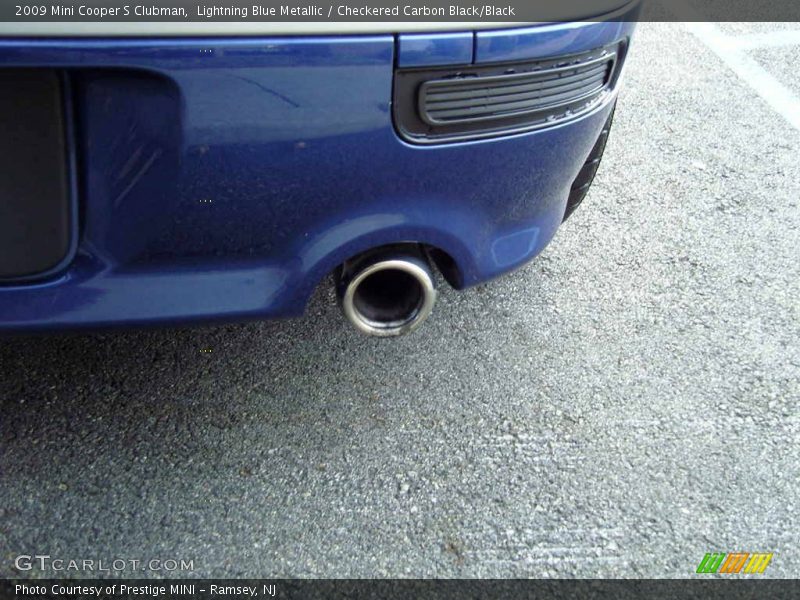 Lightning Blue Metallic / Checkered Carbon Black/Black 2009 Mini Cooper S Clubman