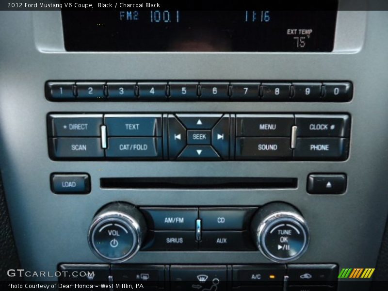 Black / Charcoal Black 2012 Ford Mustang V6 Coupe