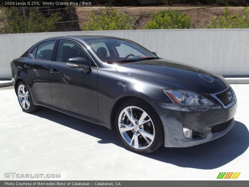 Smoky Granite Mica / Black 2009 Lexus IS 250