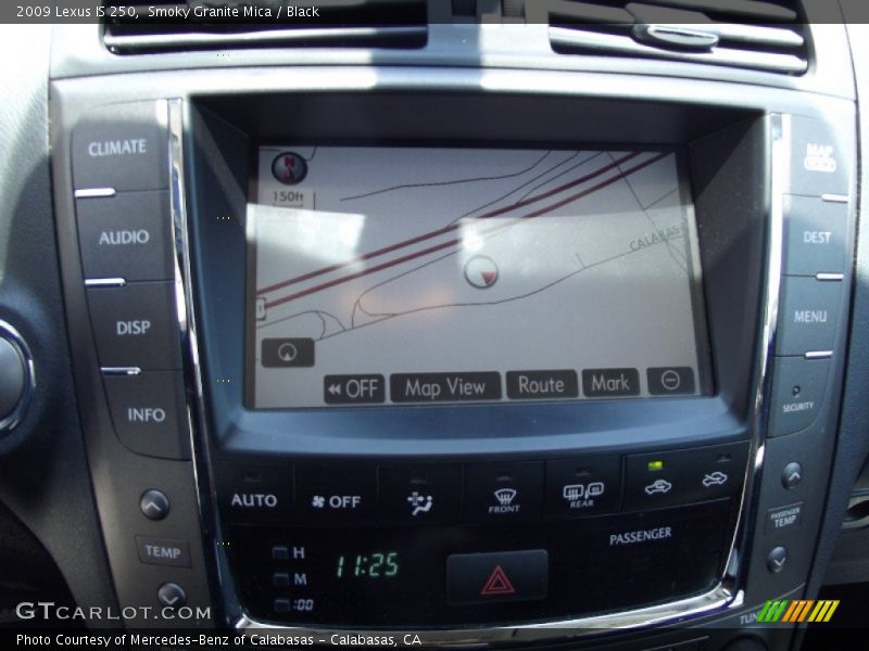 Smoky Granite Mica / Black 2009 Lexus IS 250