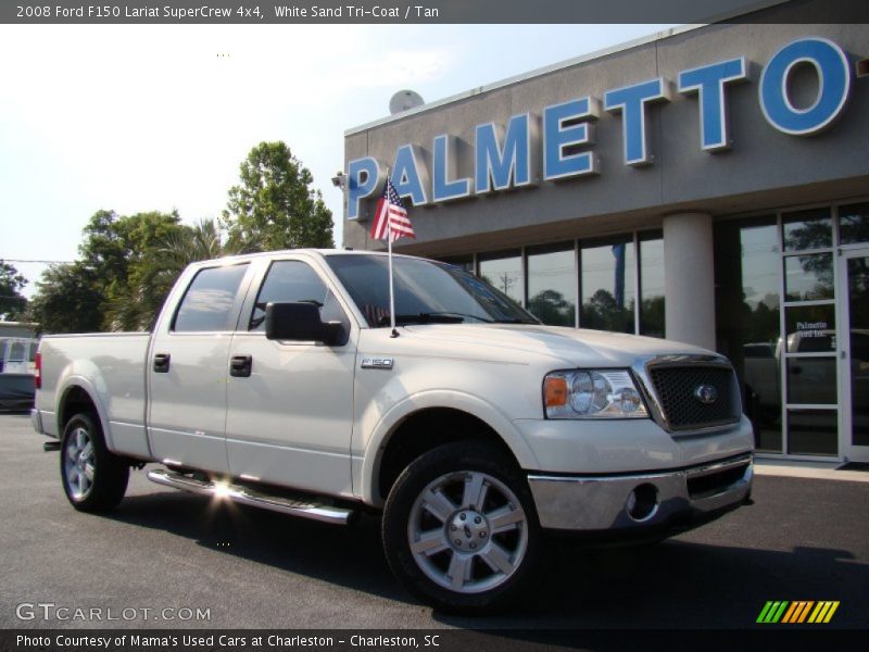 White Sand Tri-Coat / Tan 2008 Ford F150 Lariat SuperCrew 4x4