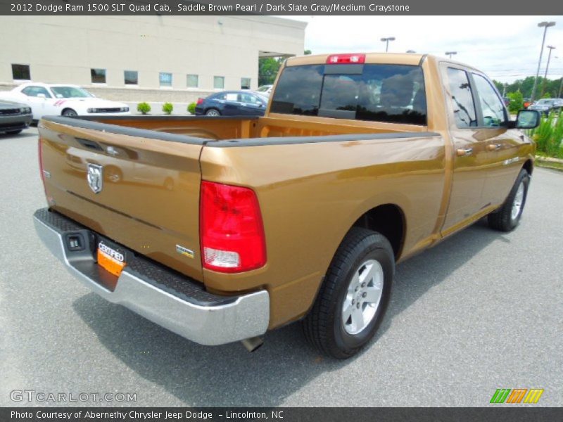 Saddle Brown Pearl / Dark Slate Gray/Medium Graystone 2012 Dodge Ram 1500 SLT Quad Cab