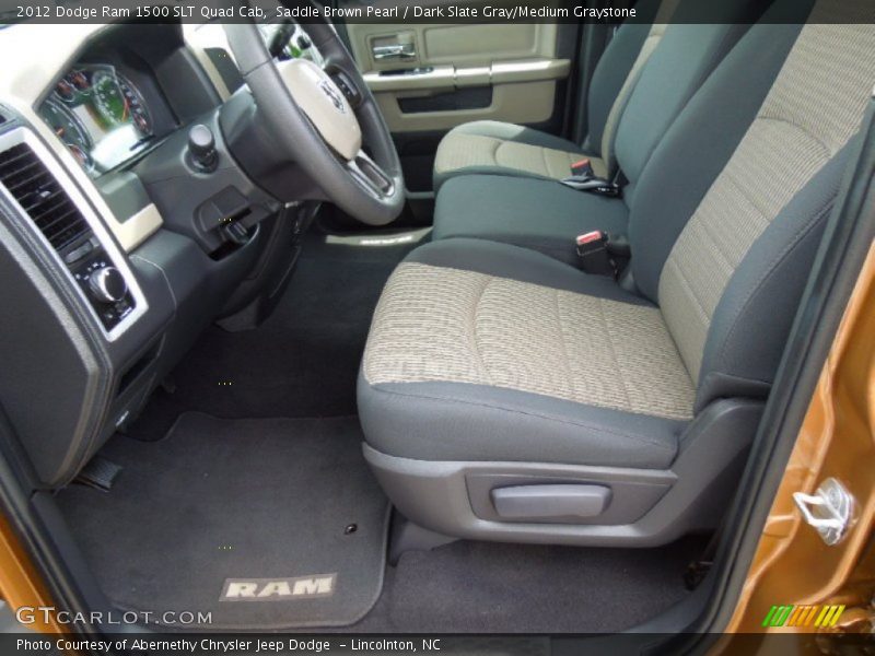  2012 Ram 1500 SLT Quad Cab Dark Slate Gray/Medium Graystone Interior