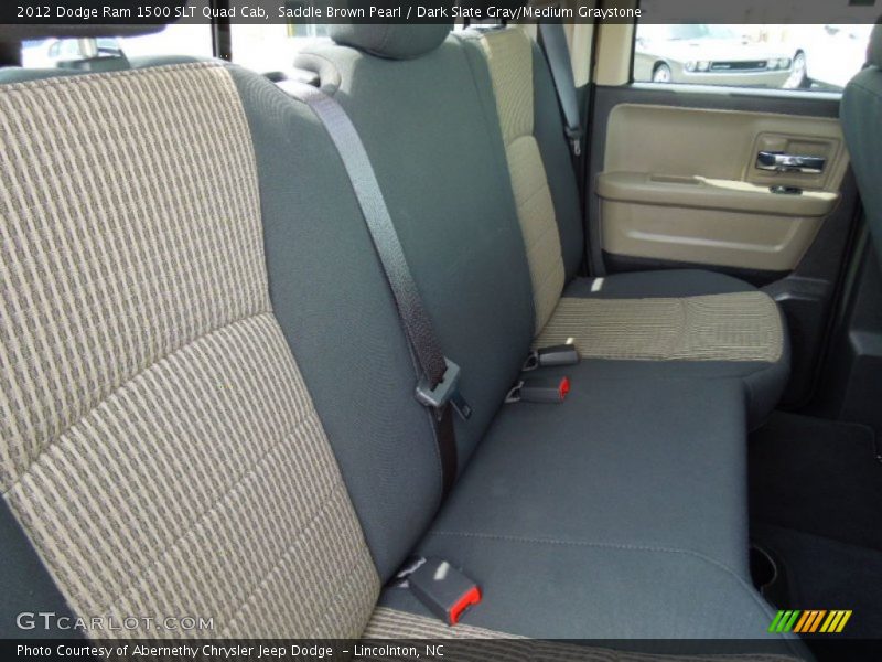 Saddle Brown Pearl / Dark Slate Gray/Medium Graystone 2012 Dodge Ram 1500 SLT Quad Cab