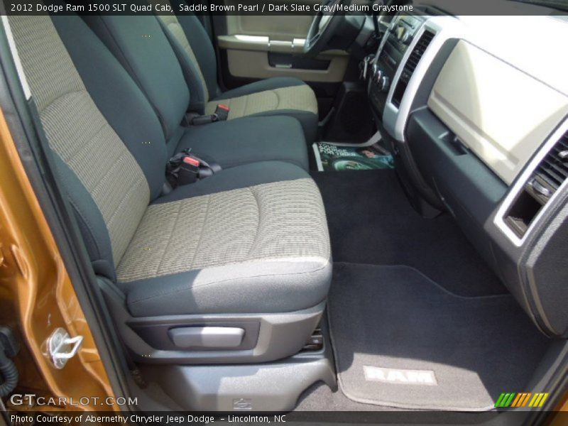 Saddle Brown Pearl / Dark Slate Gray/Medium Graystone 2012 Dodge Ram 1500 SLT Quad Cab