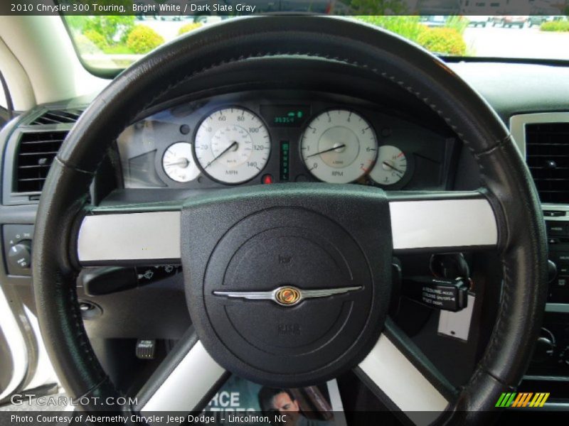 Bright White / Dark Slate Gray 2010 Chrysler 300 Touring