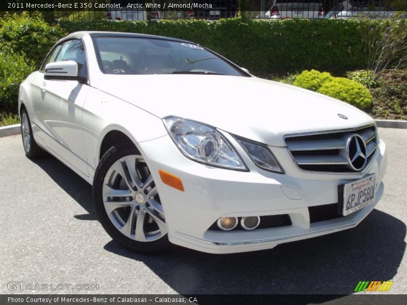Arctic White / Almond/Mocha 2011 Mercedes-Benz E 350 Cabriolet