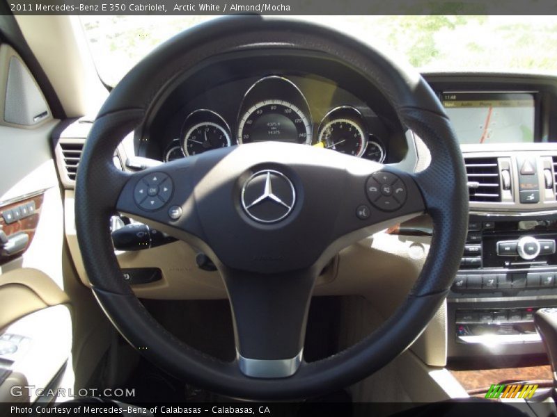 Arctic White / Almond/Mocha 2011 Mercedes-Benz E 350 Cabriolet