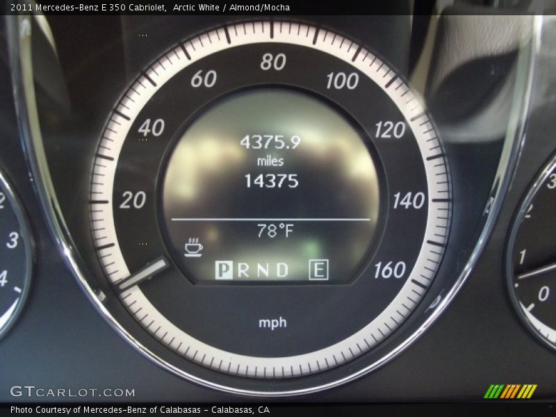 Arctic White / Almond/Mocha 2011 Mercedes-Benz E 350 Cabriolet