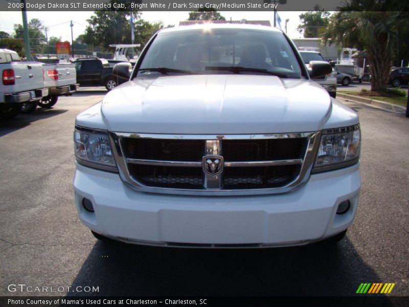 Bright White / Dark Slate Gray/Medium Slate Gray 2008 Dodge Dakota SLT Extended Cab