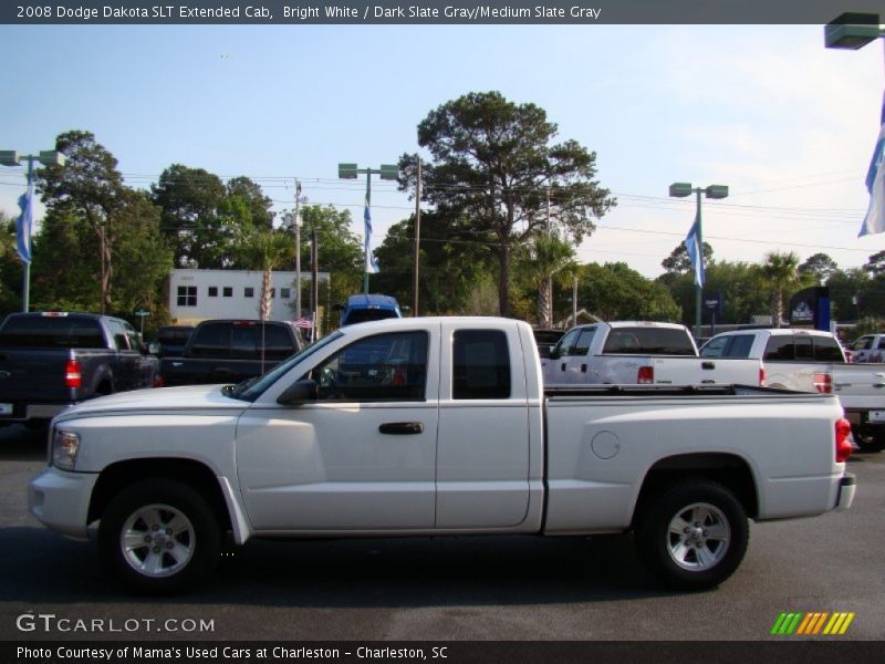 Bright White / Dark Slate Gray/Medium Slate Gray 2008 Dodge Dakota SLT Extended Cab