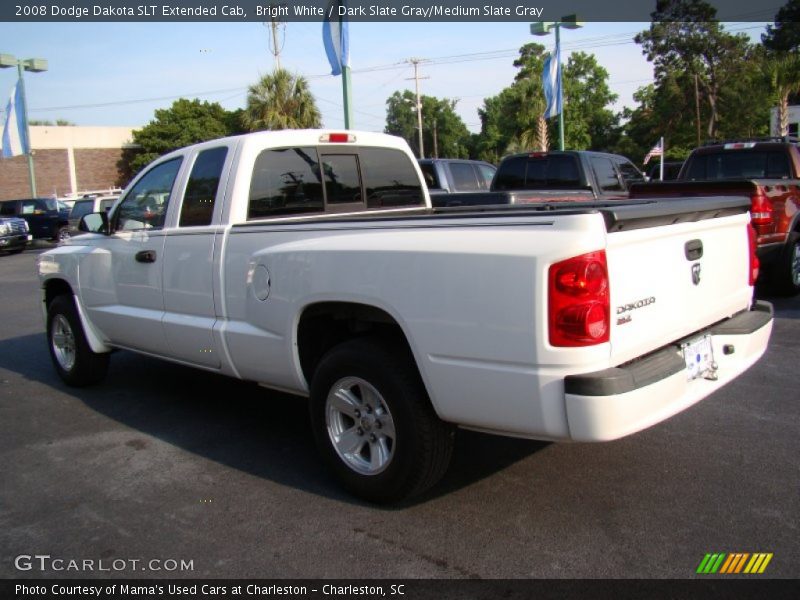 Bright White / Dark Slate Gray/Medium Slate Gray 2008 Dodge Dakota SLT Extended Cab