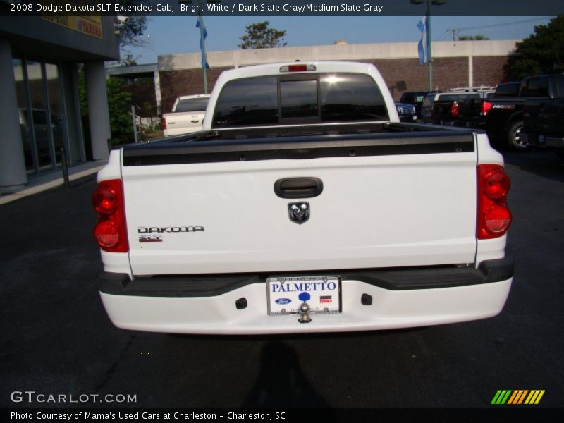 Bright White / Dark Slate Gray/Medium Slate Gray 2008 Dodge Dakota SLT Extended Cab