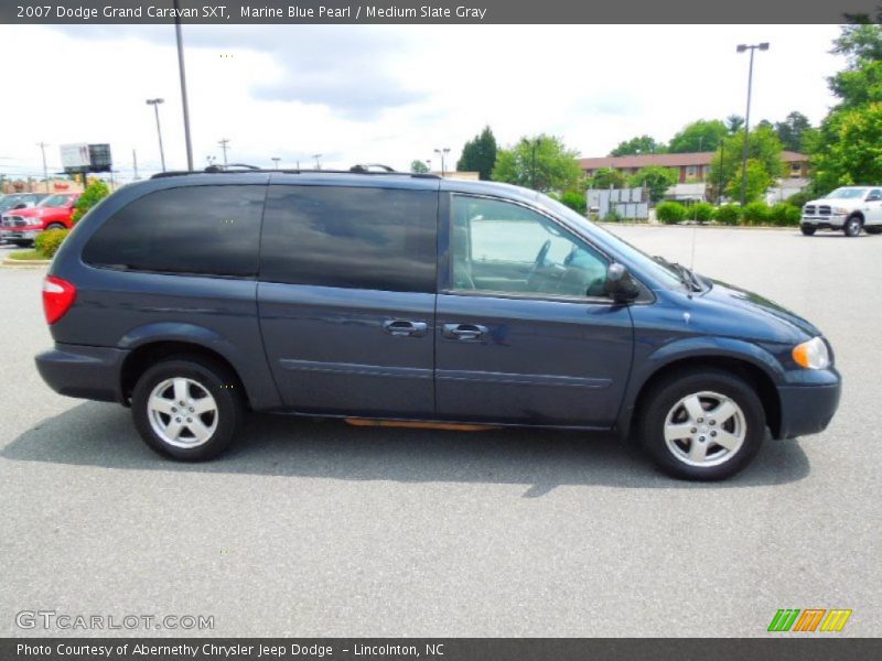 Marine Blue Pearl / Medium Slate Gray 2007 Dodge Grand Caravan SXT