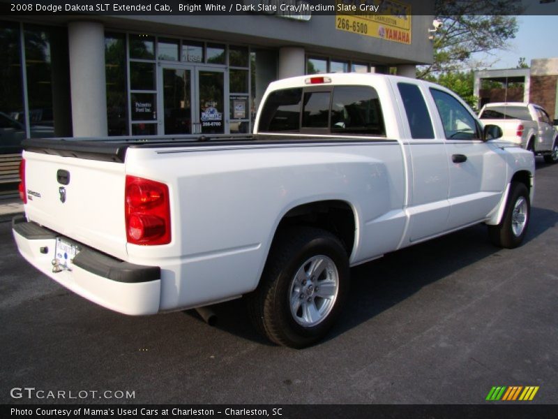 Bright White / Dark Slate Gray/Medium Slate Gray 2008 Dodge Dakota SLT Extended Cab