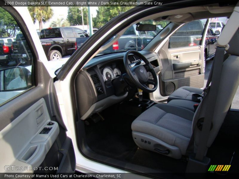 Bright White / Dark Slate Gray/Medium Slate Gray 2008 Dodge Dakota SLT Extended Cab