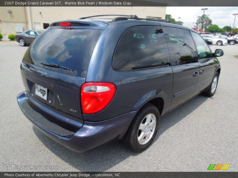 Marine Blue Pearl / Medium Slate Gray 2007 Dodge Grand Caravan SXT