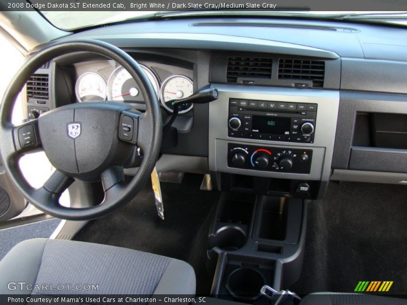 Bright White / Dark Slate Gray/Medium Slate Gray 2008 Dodge Dakota SLT Extended Cab