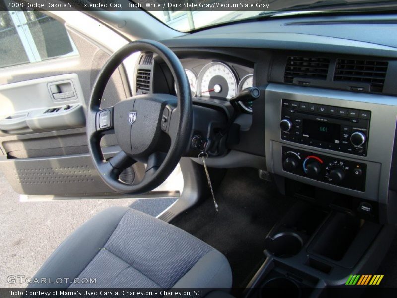 Bright White / Dark Slate Gray/Medium Slate Gray 2008 Dodge Dakota SLT Extended Cab