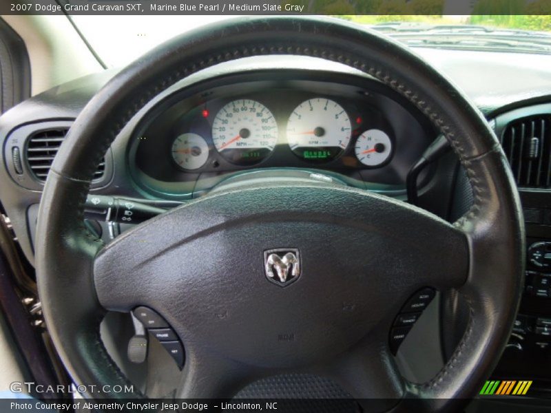 Marine Blue Pearl / Medium Slate Gray 2007 Dodge Grand Caravan SXT