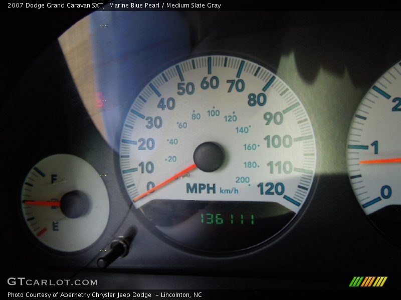 Marine Blue Pearl / Medium Slate Gray 2007 Dodge Grand Caravan SXT
