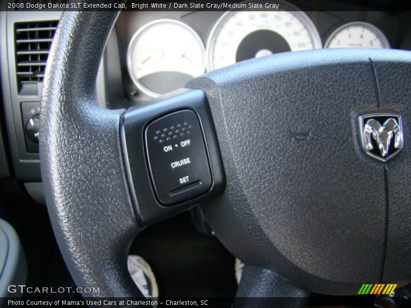 Bright White / Dark Slate Gray/Medium Slate Gray 2008 Dodge Dakota SLT Extended Cab