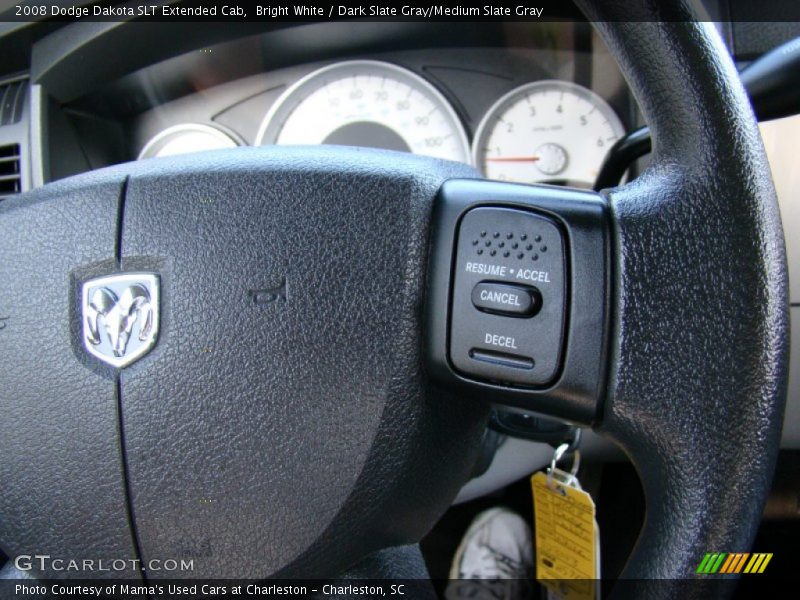 Bright White / Dark Slate Gray/Medium Slate Gray 2008 Dodge Dakota SLT Extended Cab