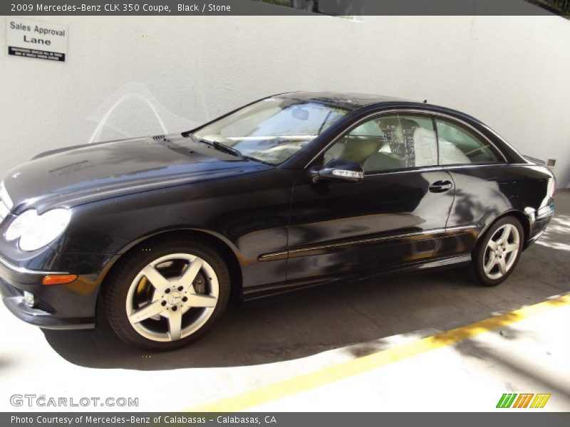 Black / Stone 2009 Mercedes-Benz CLK 350 Coupe