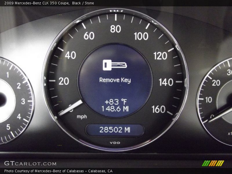 Black / Stone 2009 Mercedes-Benz CLK 350 Coupe