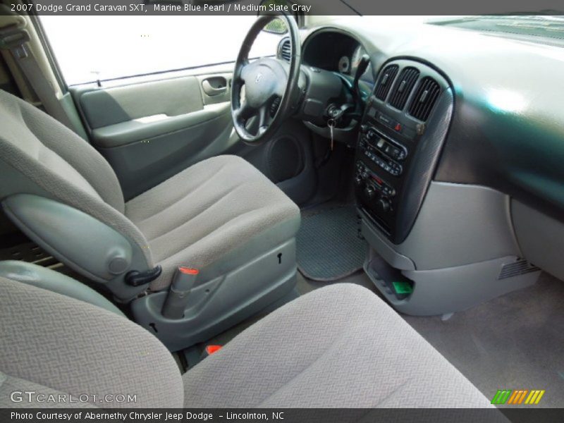 Marine Blue Pearl / Medium Slate Gray 2007 Dodge Grand Caravan SXT