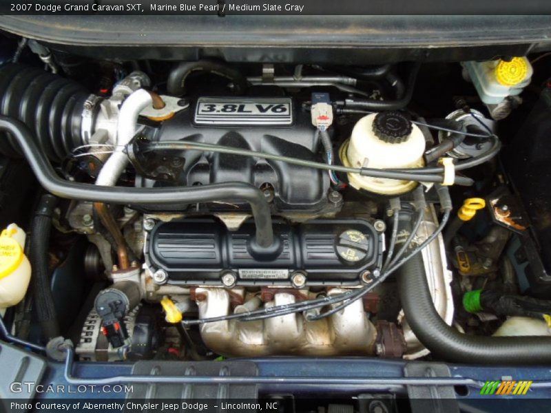 Marine Blue Pearl / Medium Slate Gray 2007 Dodge Grand Caravan SXT