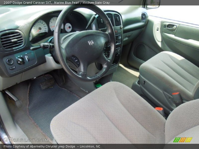 Marine Blue Pearl / Medium Slate Gray 2007 Dodge Grand Caravan SXT