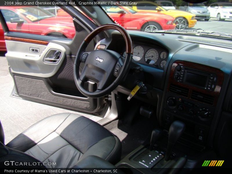 Graphite Metallic / Dark Slate Gray 2004 Jeep Grand Cherokee Overland 4x4