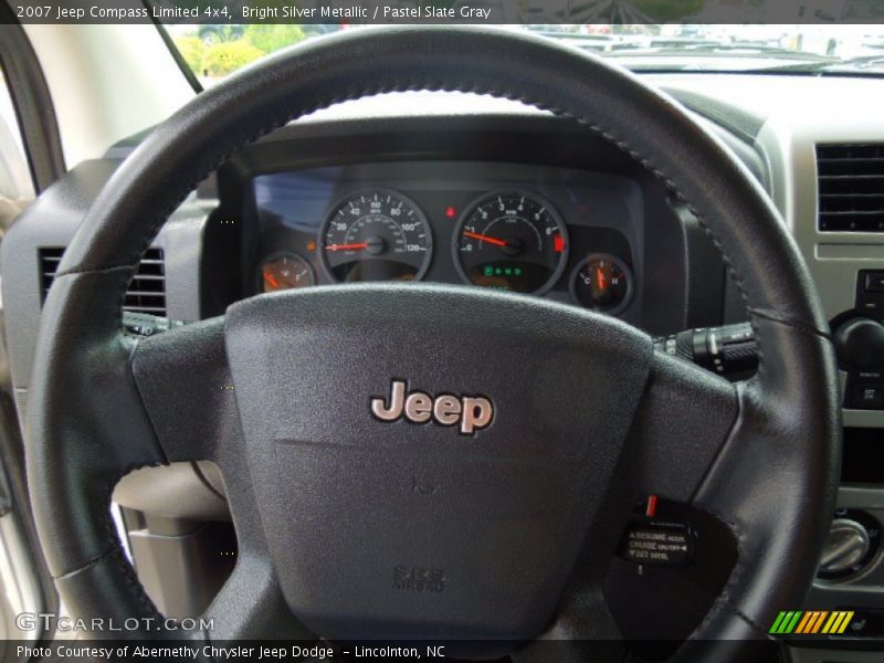 Bright Silver Metallic / Pastel Slate Gray 2007 Jeep Compass Limited 4x4
