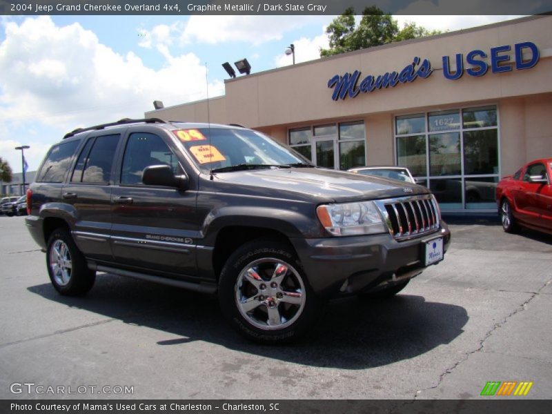 Graphite Metallic / Dark Slate Gray 2004 Jeep Grand Cherokee Overland 4x4