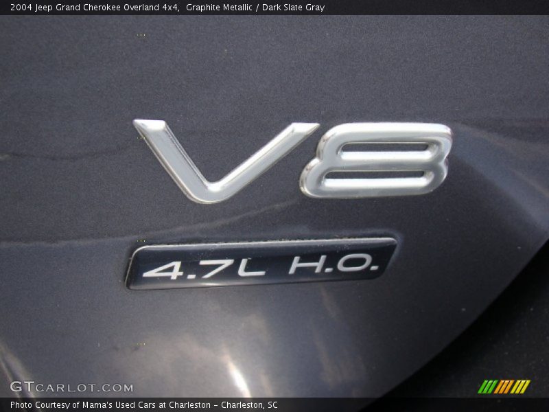 Graphite Metallic / Dark Slate Gray 2004 Jeep Grand Cherokee Overland 4x4