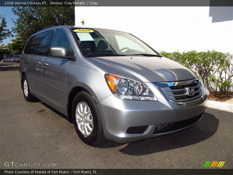 Nimbus Gray Metallic / Gray 2008 Honda Odyssey EX