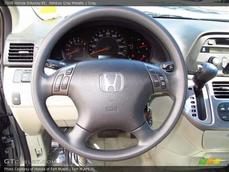 Nimbus Gray Metallic / Gray 2008 Honda Odyssey EX