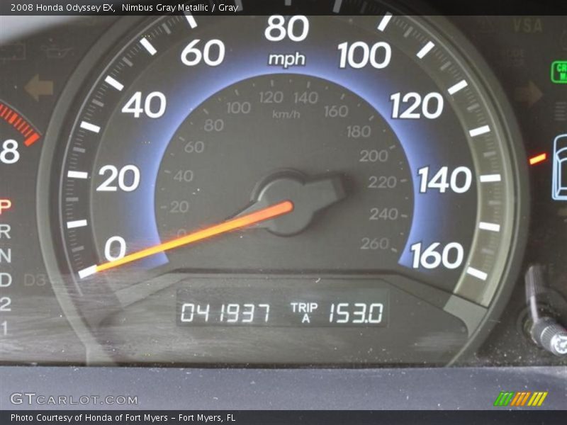 Nimbus Gray Metallic / Gray 2008 Honda Odyssey EX