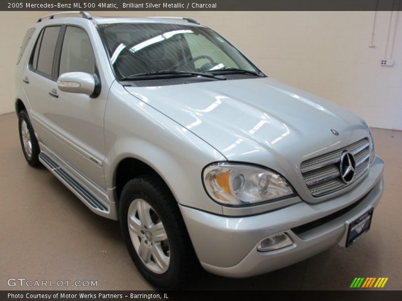 Brilliant Silver Metallic / Charcoal 2005 Mercedes-Benz ML 500 4Matic