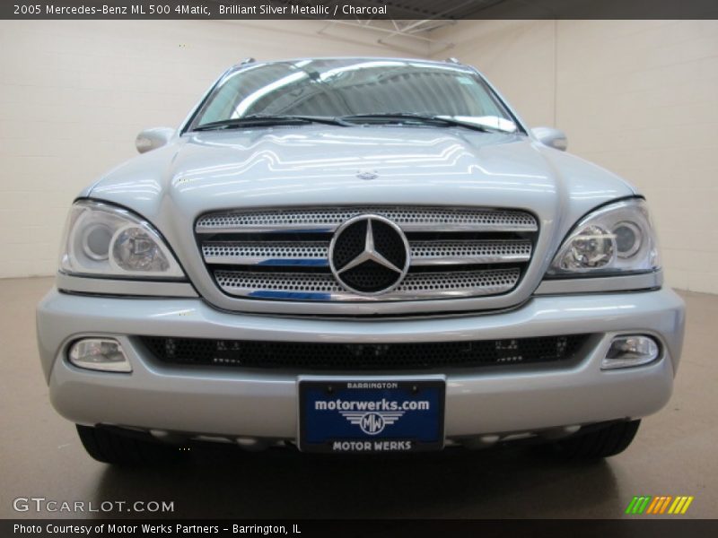 Brilliant Silver Metallic / Charcoal 2005 Mercedes-Benz ML 500 4Matic