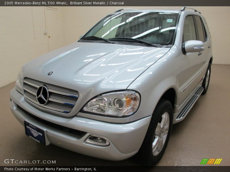 Brilliant Silver Metallic / Charcoal 2005 Mercedes-Benz ML 500 4Matic
