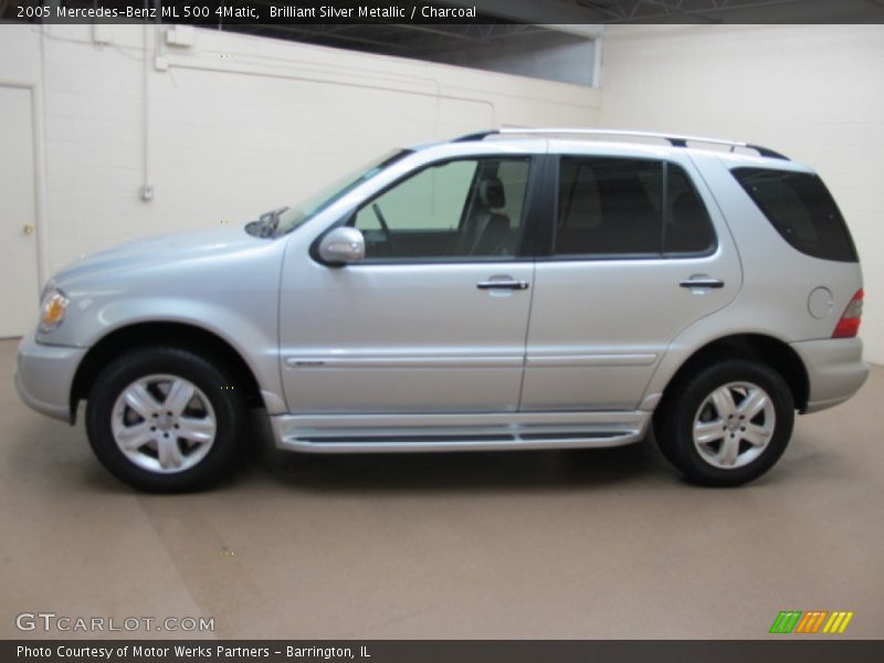 Brilliant Silver Metallic / Charcoal 2005 Mercedes-Benz ML 500 4Matic