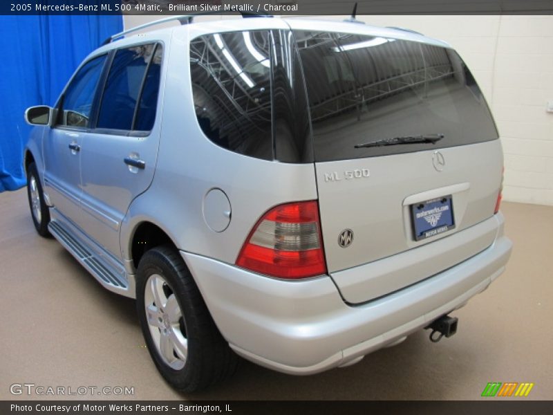 Brilliant Silver Metallic / Charcoal 2005 Mercedes-Benz ML 500 4Matic